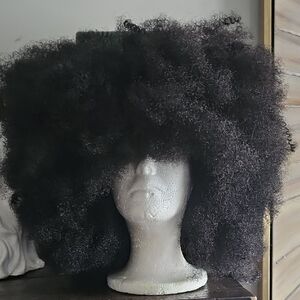 Luxurious Deep Black Afro Wig